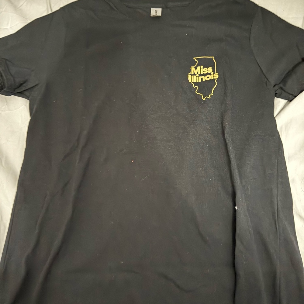 Women's Black Illinois Graphic Tee